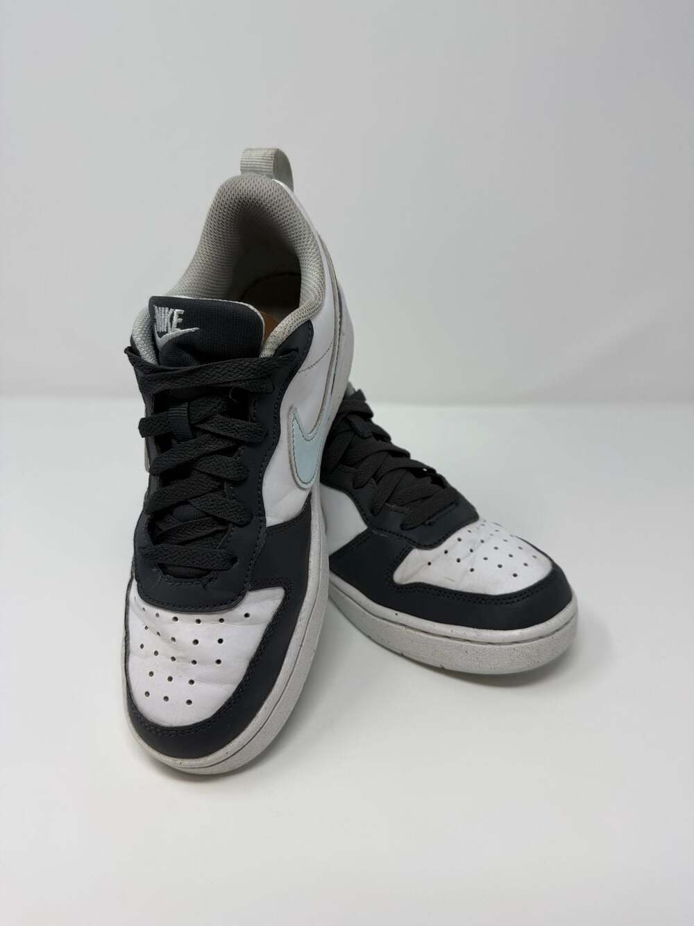 Nike Court Borough Low Recraft Youth Sneakers (Anthracite/White/Glacier Blue)